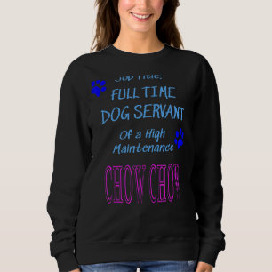 Chow Chow Dog für einen pflegenden Welpe Sweatshirt