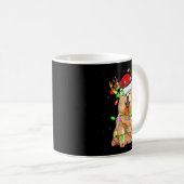 Chow Chow Dog Lover Xmas Lighting Santa Chow Chow Kaffeetasse (VorderseiteRechts)