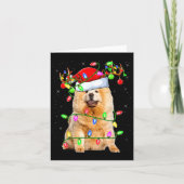 Chow Chow Dog Lover Xmas Lighting Santa Chow Chow Karte (Vorderseite)