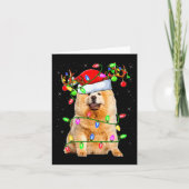 Chow Chow Dog Lover Xmas Lighting Santa Chow Chow Karte (Vorderseite)