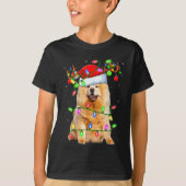 Chow Chow Dog Lover Xmas Lighting Santa Chow Chow T-Shirt (Vorderseite)