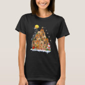 Chow Chow Dog Matching Santa Chow Chow Christmas T-Shirt (Vorderseite)