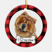 Chow Chow Dog Ornament (Vorne)