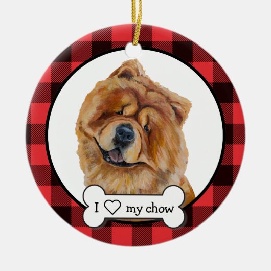 Chow Chow Dog Ornament (Vorne)