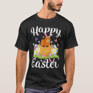 Chow Chow Dog Ostereier Jagd Blumenstrauß Chow Ost T-Shirt