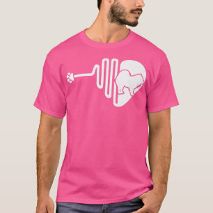 Chow chow Dog Paw Heartbeat Besitzer Veterinär T-Shirt
