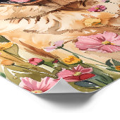 Chow Chow Dog Portrait Wand an Wand Kunstdruckerei Poster (Ecke)