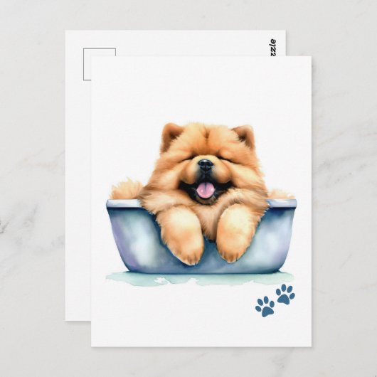 Chow Chow Dog Postkarte (Vorne/Hinten)