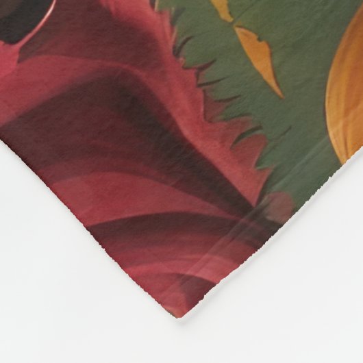 Chow Chow Dog Pumpkin Halloween Funny Fleecedecke (Ecke)