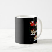 Chow Chow Dog Santa Sleigh Flying Funny Magical Ch Kaffeetasse (VorderseiteRechts)