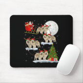 Chow Chow Dog Santa Sleigh Flying Funny Magical Ch Mousepad (Mit Mouse)