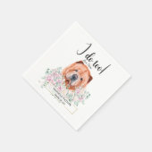 Chow Chow Dog Wedding Cocktail Napkins Serviette (Ecke)
