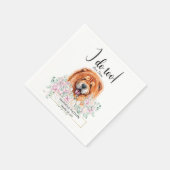 Chow Chow Dog Wedding Cocktail Napkins Serviette (Ecke)