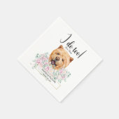 Chow Chow Dog Wedding Cocktail Napkins Serviette (Ecke)