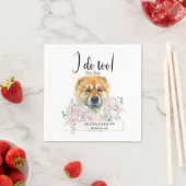 Chow Chow Dog Wedding Cocktail Napkins Serviette (Beispiel)