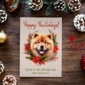 Chow Chow Dog Weihnachten glücklich Pawlidays Feie