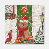 Chow Chow Dog Weihnachten Magnet (Vorne)