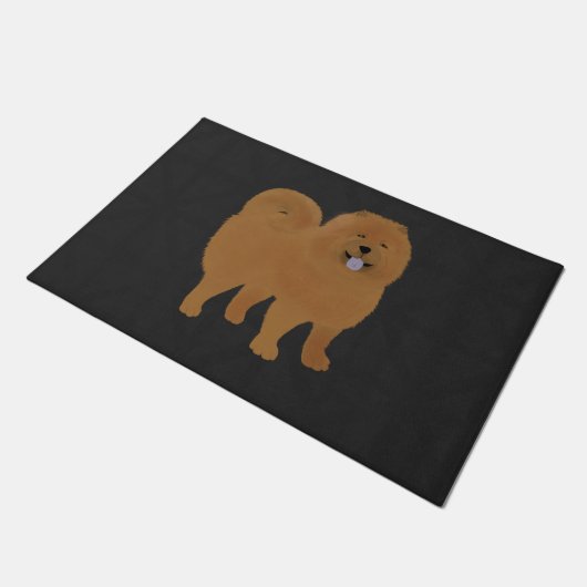 Chow Chow Door Mat Fußmatte (Schrägansicht)