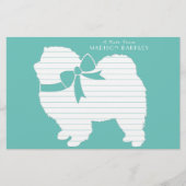 Chow Chow Doppy Welpe Briefpapier (Vorderseite)