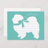 Chow Chow Doppy Welpe Dankeskarte (Vorne/Hinten)