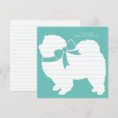 Chow Chow Doppy Welpe Dankeskarte (Vorne/Hinten)