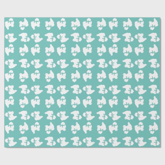 Chow Chow Doppy Welpe Geschenkpapier (Flach)