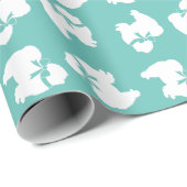 Chow Chow Doppy Welpe Geschenkpapier (Rolleneckpunkt)