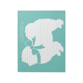 Chow Chow Doppy Welpe Notizblock (Rotiert)