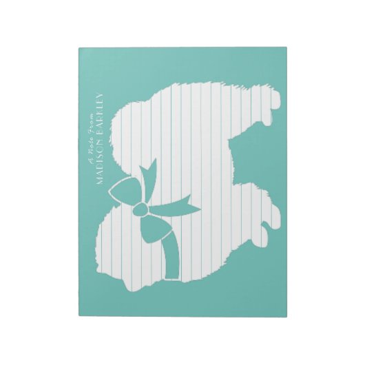 Chow Chow Doppy Welpe Notizblock (Rotiert)