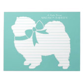 Chow Chow Doppy Welpe Notizblock (Vorderseite)