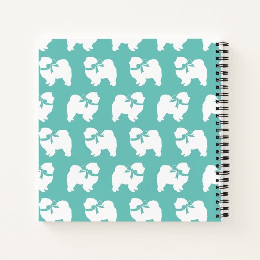 Chow Chow Doppy Welpe Notizblock (Rückseite)