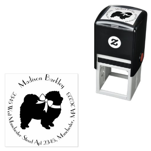 Chow Chow Doppy Welpe Permastempel (Beispiel)