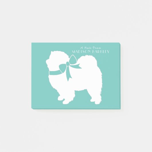 Chow Chow Doppy Welpe Post-it Klebezettel (Vorderseite)