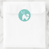 Chow Chow Doppy Welpe Runder Aufkleber (Tasche)