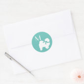 Chow Chow Doppy Welpe Runder Aufkleber (Umschlag)