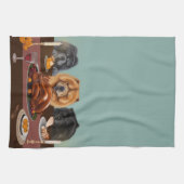 Chow Chow Erntedank Diner Küchentücher (Horizontal)