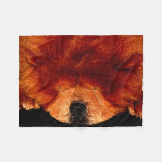 Chow-Chow-Fbcnm Fleecedecke (Vorderseite (Horizontal))