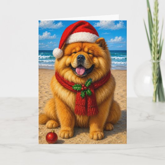 Chow Chow Feiertag Feiertagskarte (Vorderseite)