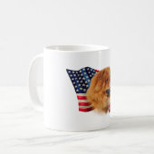 Chow Chow Flag Kaffeetasse (Vorderseite Links)
