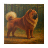 Chow Chow Fliese (Vorderseite)