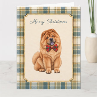 Chow Chow Frohe Weihnachten Karte