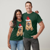Chow Chow Funny Christmas Santa Dog T-Shirt (Unisex)