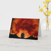 Chow Chow gccna Karte (Gelbe Blume)