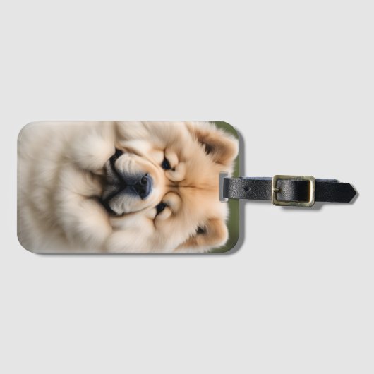 Chow Chow Gepäckanhänger (Vorderseite (Horizontal))
