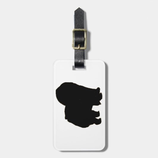 Chow-Chow Gepäckanhänger (Vorderseite vertikal)