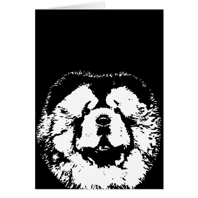 Chow-Chow-Geschenke - Karte (Vorne)