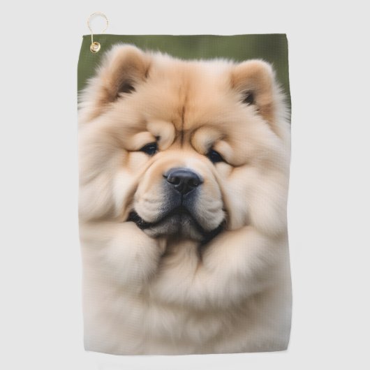 Chow Chow Golfhandtuch (Vorderseite)