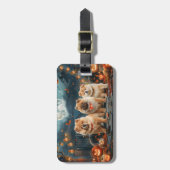 Chow Chow Halloween Spooky Gepäckanhänger (Vorderseite vertikal)