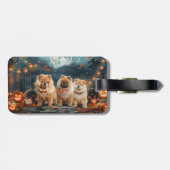 Chow Chow Halloween Spooky Gepäckanhänger (Rückseite horizontal)