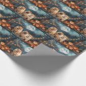 Chow Chow Halloween Spooky Geschenkpapier (Ecke)